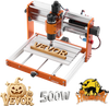 VEVOR CNC Router Machine, 500W Spindle, 3-Axis Wood Engraving Milling Machine, with 300 x 180 x 80 mm Working Area, Offline Controller, Limit Switch, E-Stop, for Wood Acrylic Plastic Carving Cutting