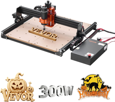 Vevor CNC Router Machine 3-Axis Wood Engraving 300W Spindle 15.75 x 15.75 in. New