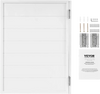 VEVOR Saloon Doors, 32"W x 42" H Single Swinging Cafe Interior Doors, Square Design Premium Pine Wood, with Hinges & Hardware Kit, Easy to Install, for Hallway Kitchen Bar Pub Entrance, White