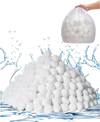 VEVOR Pool Filter Balls for Sand Filter, 4.6 lbs, Filter Balls Replace Pool Filter Sand, Reusable Polyester Fiber Filter Media Balls with Wash Bag, for Swimming Pool Above Ground Pool Aquarium Tank
