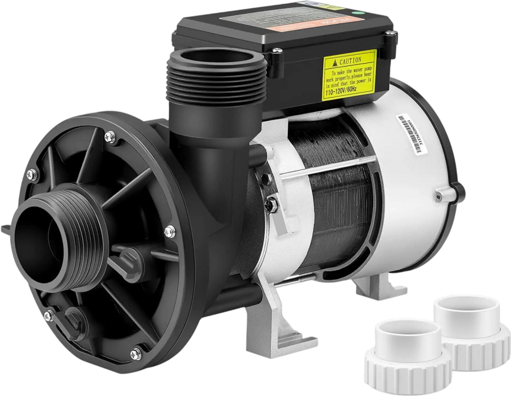 VEVOR SPA Pump, 1.5 HP, 110V Hot Tub Bathtub Circulation Pump with 1.5-Inch Port, 107.5 GPM Max Flow Rate, 54.13 ft/16.5 m Max Head Lift, 110-120V 60Hz, for Gecko #34-402-5002, Watkins #1431501-03