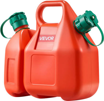Vevor Fuel Container 1.6 Gallon Portable Gas Can with Spout & 0.5 Gallon Oil Container New