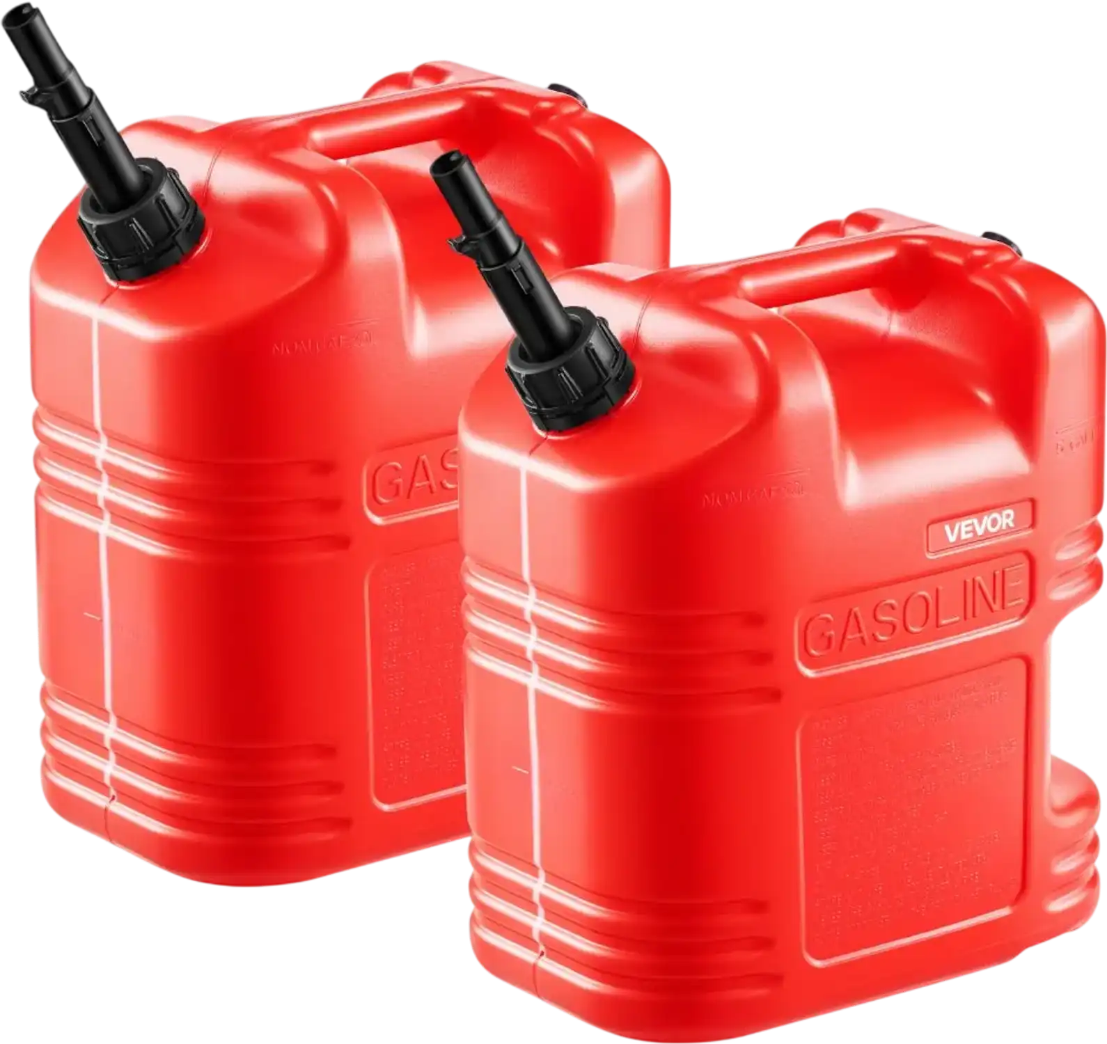 Vevor Fuel Container Portable Gas Tank 5 Gal Red 2-Pack New