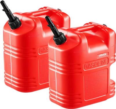 Vevor Fuel Container Portable Gas Tank 5 Gal Red 2-Pack New