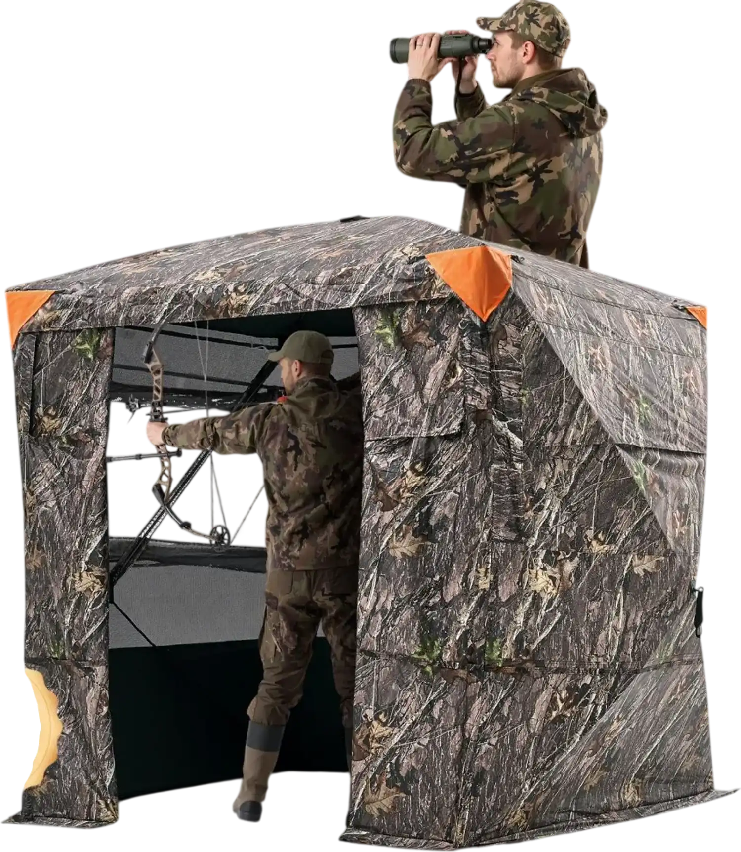 Vevor Hunting Blind 4-5 Person See Through Ground Blind with Carrying Bag 270° View New