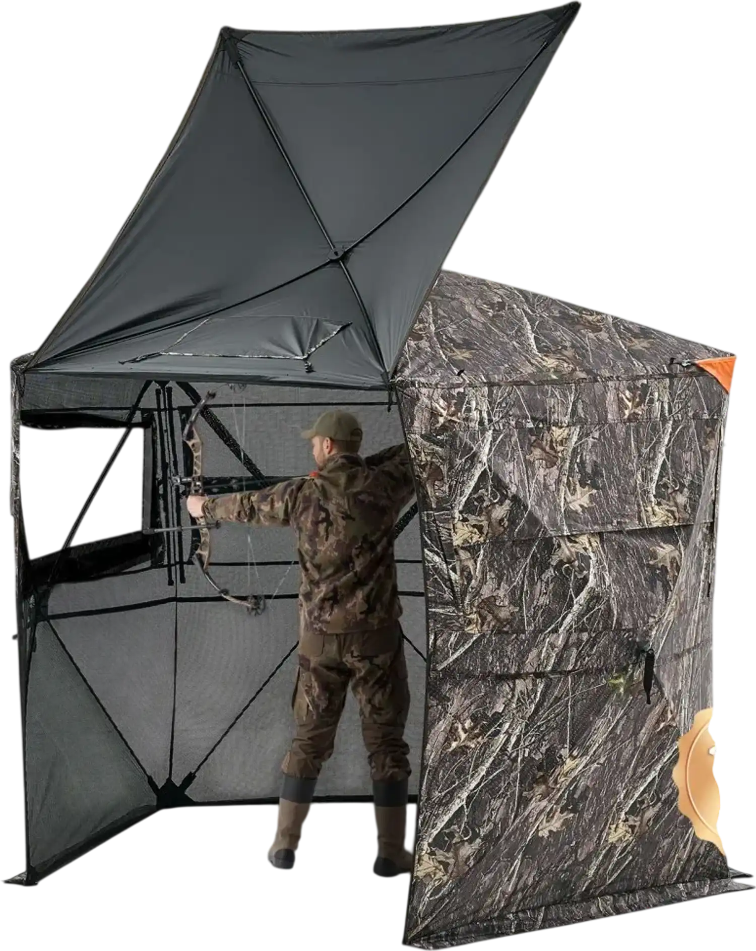 Vevor Hunting Blind 6-7 Person 288° See-Through Camo Tent New