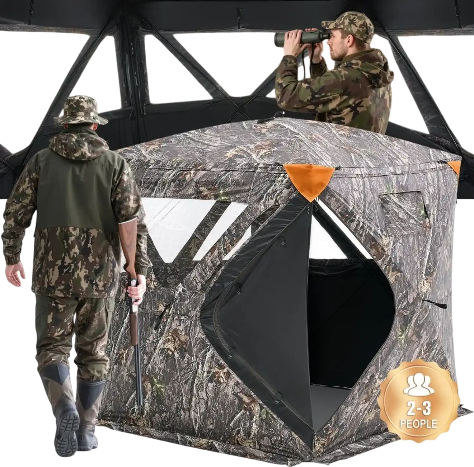 Vevor Hunting Blind 270° 2-3 Person Pop Up Deer Blind with Carrying Bag New