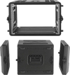 VEVOR 6U Rack Case, 15 in Depth, Rackmount Flight Case Shallow Rack with Microphone Compartments, Polyethylene Construction, Recessed Latches, Easy Installation, for Amplifier, 13.8 in Internal Depth