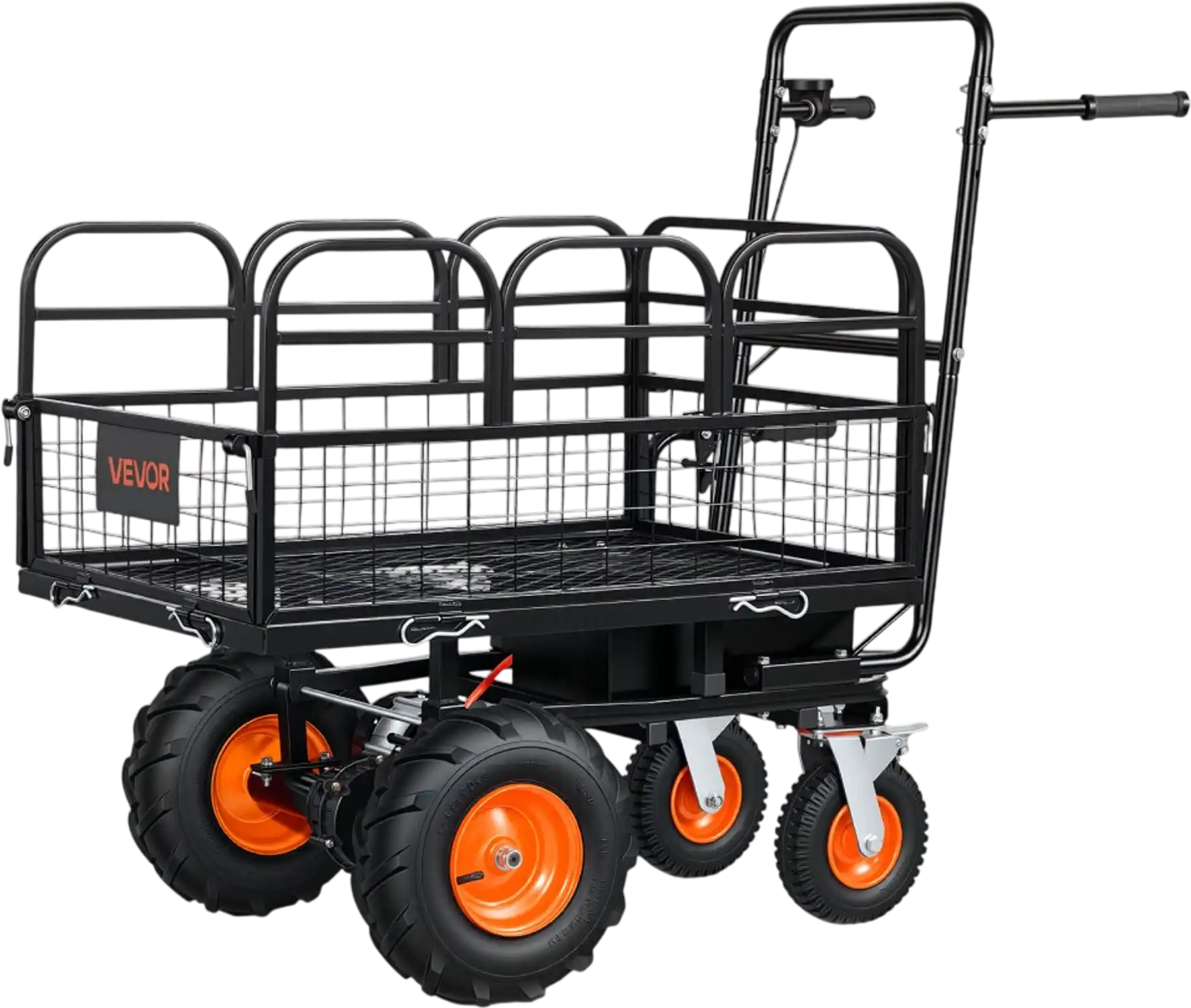 Vevor Utility Cart Electric 500W Battery-Powered Garden Wagon 660 lbs 4-Wheel New