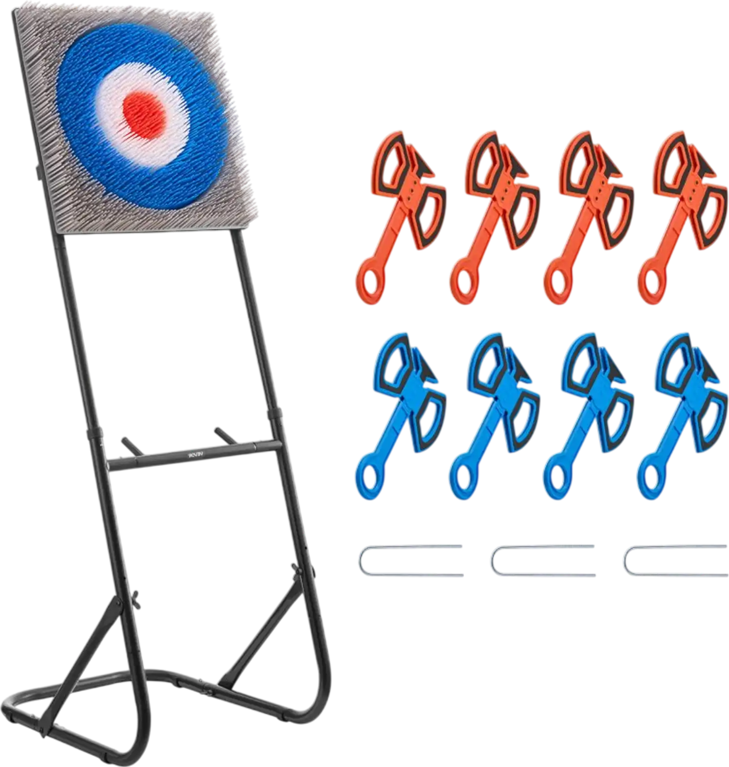 Vevor Axe Throwing Game Plastic Bristle Target with 8 Throwing Axes Set New