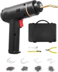 VEVOR Cordless Plastic Welder, 120W Plastic Welding Gun with 400PCS 4 Types Hot Staples, Rechargeable Hot Staple Welding Gun, Plastic Car Bumper Repair Kit for Kayak, Toys, Plastic Crack Repair