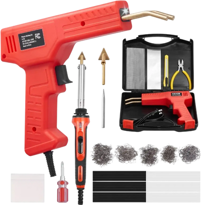Vevor Plastic Welder Kit Deluxe 100W Gun with 60W/100W Soldering Iron New