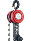 VEVOR Hand Chain Hoist, 4400 lbs /2 Ton Capacity Chain Block, 8ft/2.5m Lift Manual Hand Chain Block, Manual Hoist with Industrial-Grade Steel Construction for Lifting Good in Transport & Workshop, Red