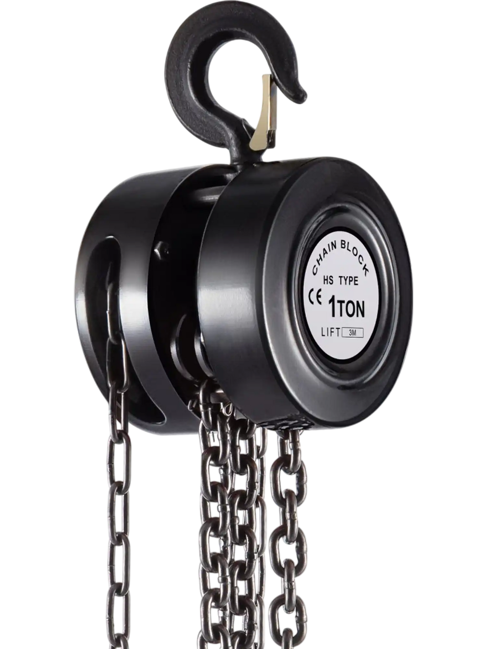 VEVOR Hand Chain Hoist, 2200 lbs /1 Ton Capacity Chain Block, 10ft/3m Lift Manual Hand Chain Block, Manual Hoist with Industrial-Grade Steel Construction for Lifting Good in Transport & Workshop, Blac