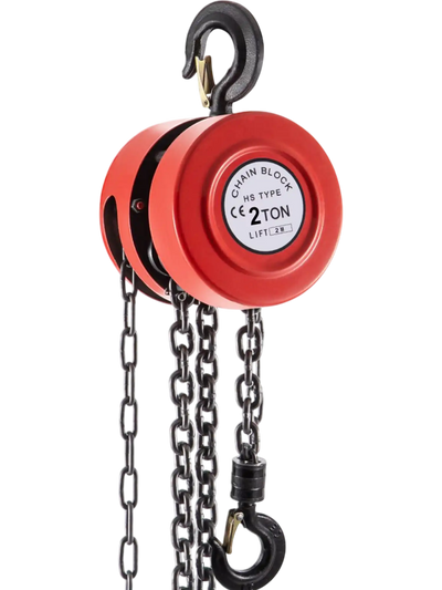 Vevor Chain Hoist 2 Ton 7' Manual Steel Red New