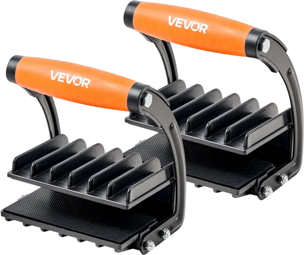VEVOR Plywood Carrier, 200 lbs Single Clamp Capacity, 2 Pack Adjustable Drywall Carrying Tool for 0-1 Inches Thickness Boards, Plywood Carrier with Non-Slip Grips for Plastic Boards, Plywood, Drywall