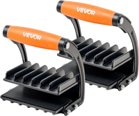 VEVOR Plywood Carrier, 200 lbs Single Clamp Capacity, 2 Pack Adjustable Drywall Carrying Tool for 0-1 Inches Thickness Boards, Plywood Carrier with Non-Slip Grips for Plastic Boards, Plywood, Drywall