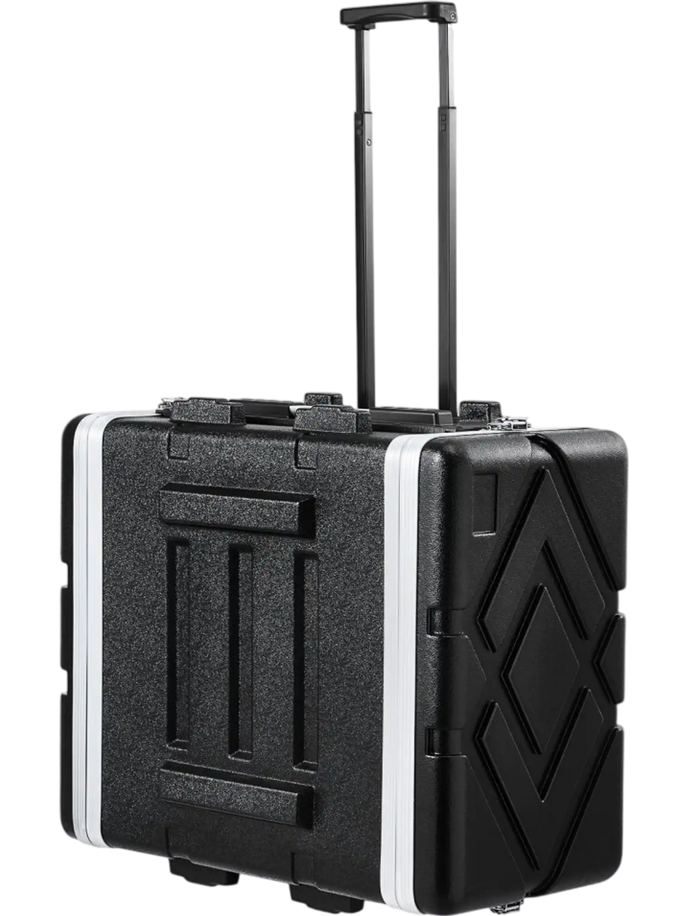 VEVOR 6U Rack Case, Standard 19 in Depth, Server Rack Cabinet with ABS Construction Wheels Heavy-Duty Twist Butterfly Latches, Detachable Front & Back Panels, for Amps, Mixers, Microphone Receivers