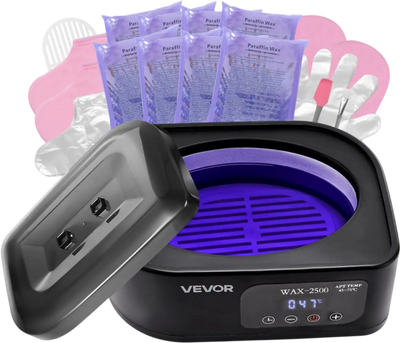 VEVOR Paraffin Wax Machine for Hands and Feet, 3500ML Professional Paraffin Wax Warmer, 113℉-167℉ Digital Display Paraffin Bath Moisturizing Kit with Timer for Skin Hydration, Home Spa, Beauty Salons
