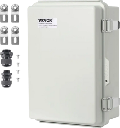 Vevor Electrical Enclosure Box Outdoor ABS Junction Box 16.93 x 12.99 x 7.09