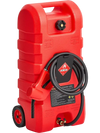 VEVOR Fuel Caddy, 15 Gallon, Portable Fuel Tank with Gravity & Hand Pump Modes, Fuel Tank Container with Wheels, 10 ft Delivery Hose & Manual Pump, Gas Caddy for Motorboats, ATVs, Gasoline & Diesel