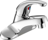 VEVOR Single Handle Sink Faucet, Chrome-Plated Silver Single Handle Bathroom Faucet, Kitchen Water Faucets with Overflow 1 or 3 Hole, Suitable for Bathroom, RV, Bar Sink, Public Restroom, Press-Type