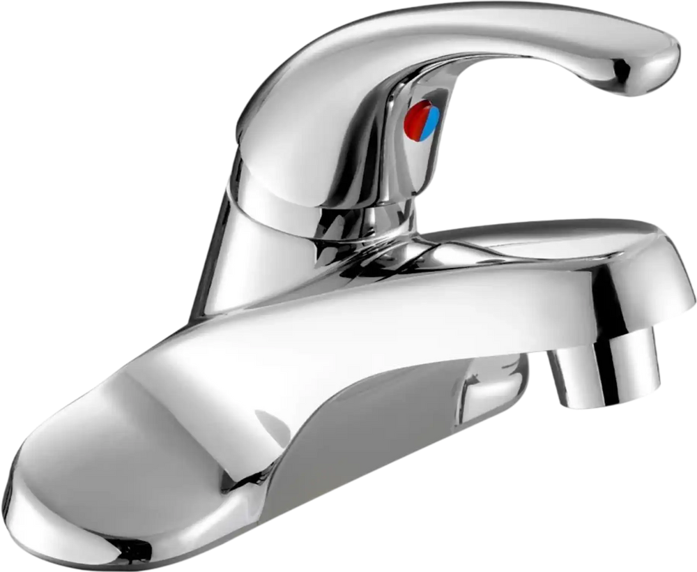 VEVOR Single Handle Sink Faucet, Chrome-Plated Silver Single Handle Bathroom Faucet, Kitchen Water Faucets with Overflow 1 or 3 Hole, Suitable for Bathroom, RV, Bar Sink, Public Restroom, Press-Type