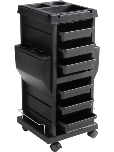 Vevor Salon Trolley Cart Lockable Rolling Beauty Cart with 6 Drawers New