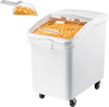 VEVOR Rice Storage Container 198 lbs/31.7 Gallons Dog Food Dispenser Bin, for Kitchen Pantry, 120L Large Grain Cereal Flour Ingredient Storage Bin, Pet Food Container with Wheels, Scoop, Slide Lid
