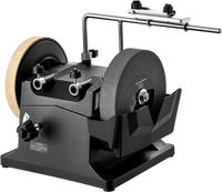 VEVOR 8-Inch Wet Sharpening System, Water-Cooled Knife Grinder Machine with 155 RPM Grinding Speed, Vertical/Horizontal Two-Direction Wet Stone Grinder, Wet Bench Grinder for Knife, Chisel, Knife, Axe
