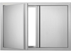 VEVOR BBQ Access Door, 28W x 19H Inch Double Outdoor Kitchen Door, Stainless Steel Flush Mount Door, Wall Vertical Door with Recessed Handles , for BBQ Island, Grilling Station, Outside Cabinet