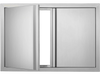 VEVOR BBQ Access Door, 30W x 21H Inch Double Outdoor Kitchen Door, Stainless Steel Flush Mount Door, Wall Vertical Door with Recessed Handles , for BBQ Island, Grilling Station, Outside Cabinet