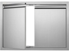 VEVOR BBQ Access Door, 30W x 21H Inch Double Outdoor Kitchen Door, Stainless Steel Flush Mount Door, Wall Vertical Door with Recessed Handles , for BBQ Island, Grilling Station, Outside Cabinet