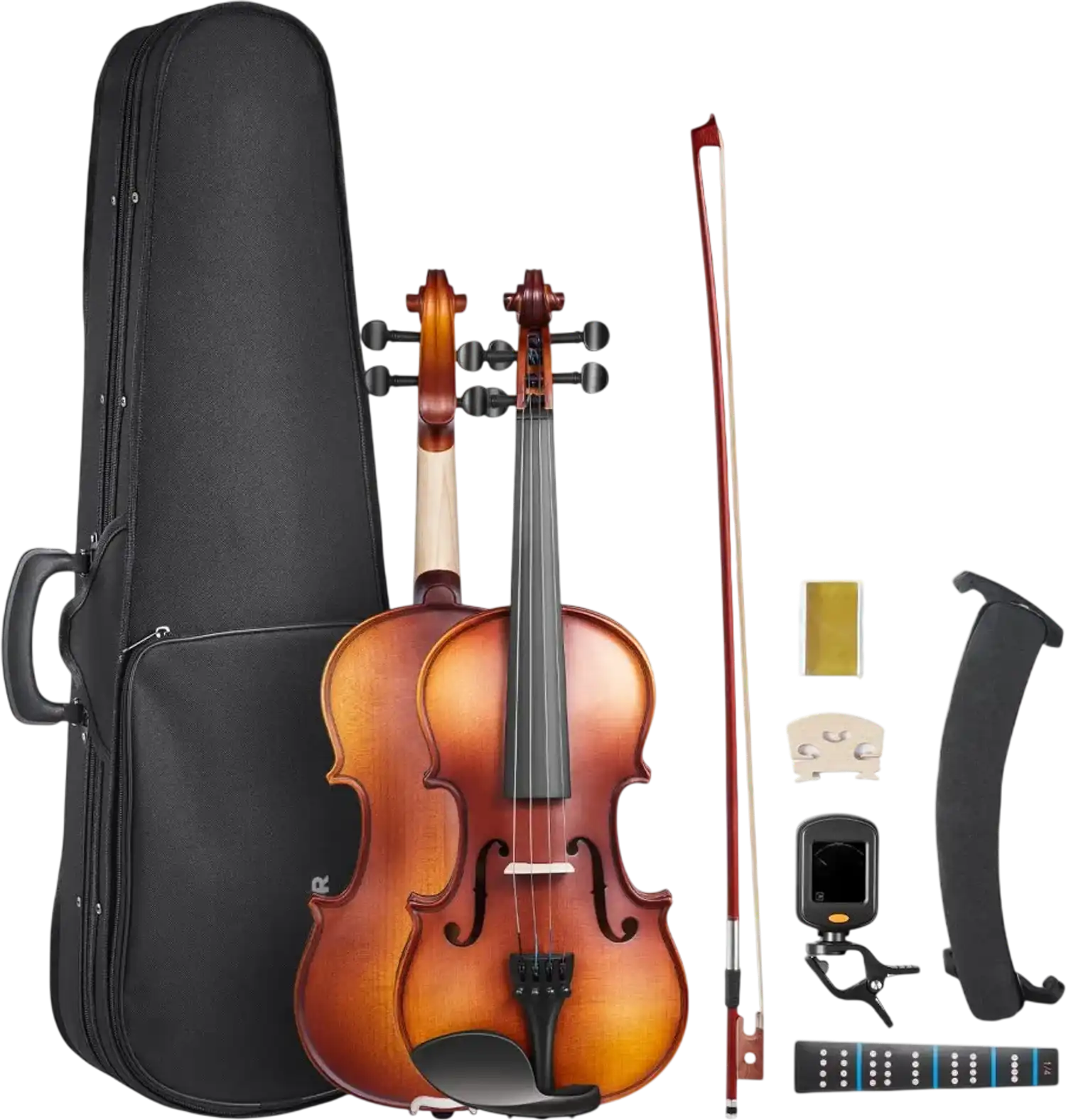 Vevor Violin 1/4 Size Beginner Fiddle Set New