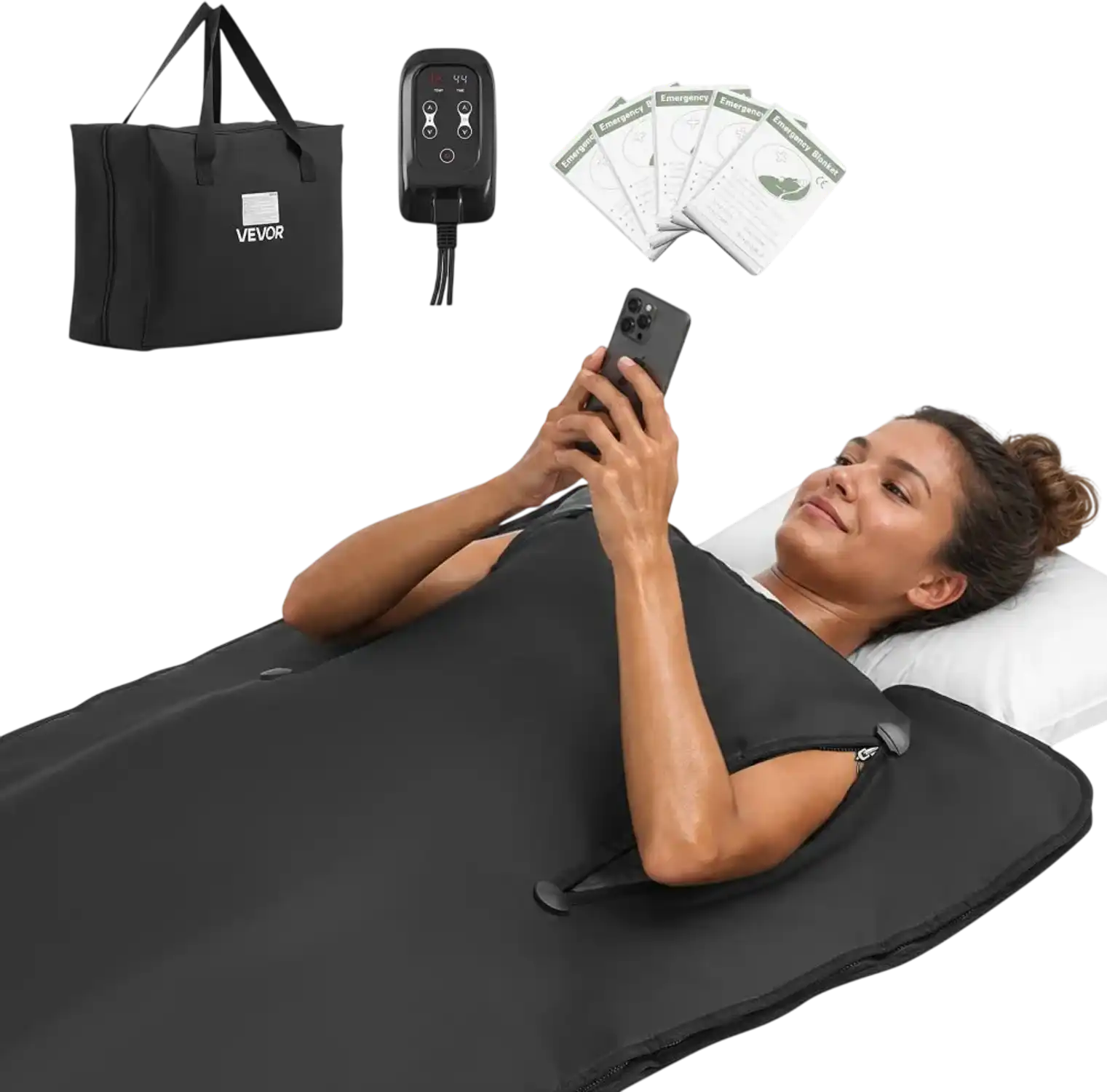 Vevor Sauna Blanket Infrared Portable Heating Wrap with Armholes 71