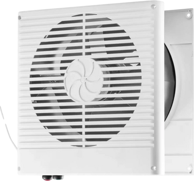 VEVOR 7.5-Inch Room to Room Fan, Through Wall Fan with AC Motor & Bi-directional Adjustable Wind, 180 CFM Ventilation Quiet Exhaust Vent for Kitchen, Living & Laundry Room, Workshop