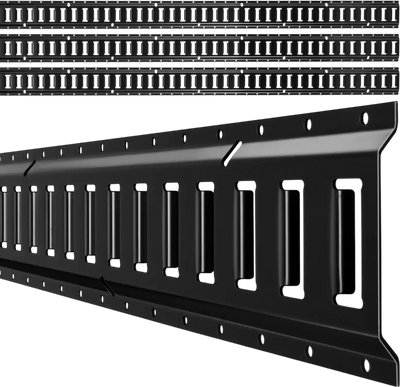 Vevor E-Track Tie-Down Rails 7.7' 4-Pack Cargo Securing System New