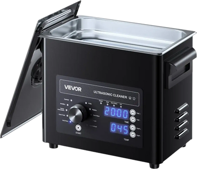 VEVOR 3L Ultrasonic Cleaner, Professional Ultrasonic Cleaner Machine with Knob Control, Stainless Steel Cleaning Machine with Basket and Cleaning Ball, for Watches, Razors, Jewelry, Coins and More