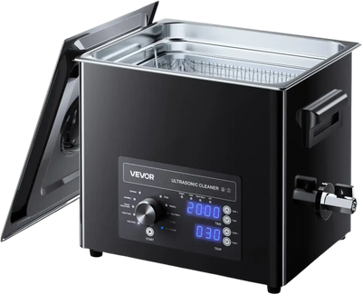 Vevor Ultrasonic Cleaner 10L Stainless Steel Knob Control Cleaning Machine New