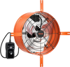 VEVOR Gable Mount Fan, 15 in Attic Vent Exhaust Fan 1650 CFM Thermostat, Cooling and Ventilation for Home, Garage, Warehouse, Workshop, Carbon Steel Housing with Mounting Brackets & Hardware, Orange