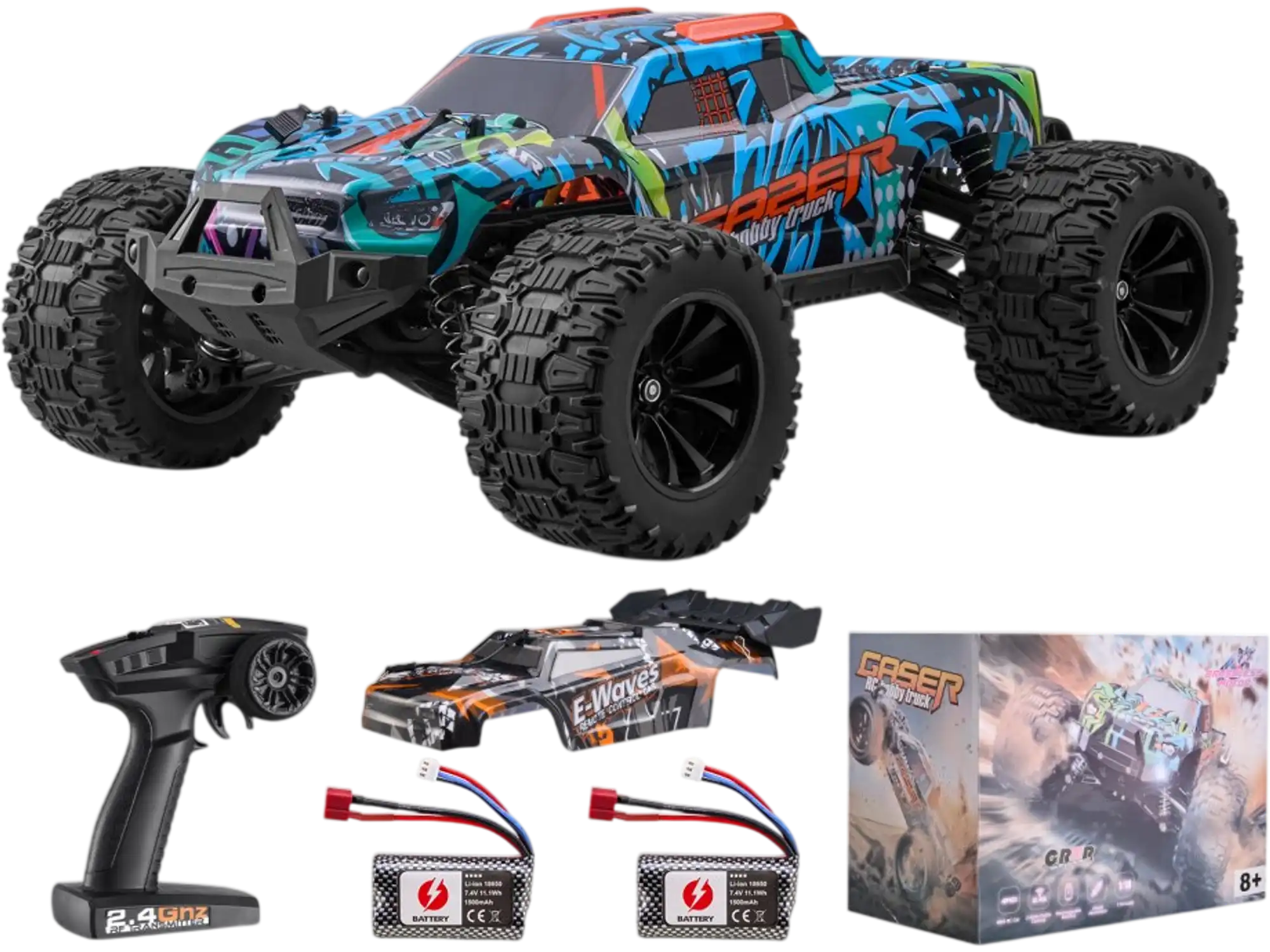 Vevor Remote Control Car 1:14 Scale 4WD Off-Road Truck for Kids New