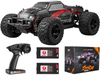 VEVOR Remote Control Car, 1:10 Scale RC Car for Kids, All Terrain 4WD Off-Road Monster Truck with 45° Wheelie & 2 Batteries, 38 km/h High Speed Hobby Racing Car - Ideal Gift for 8+ Years Kids, IPX4