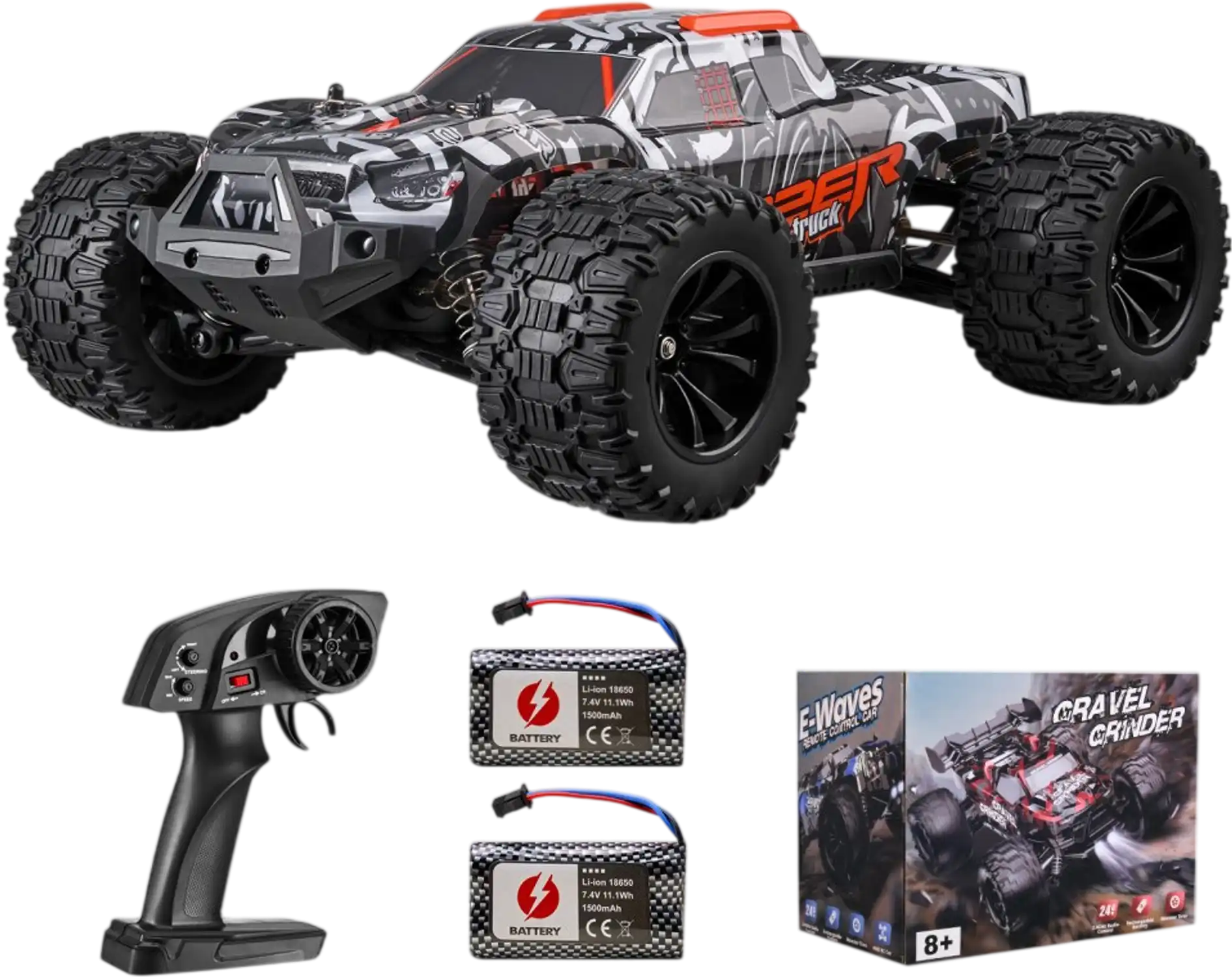 Vevor RC Car 1:14 Scale All Terrain 4WD Off-Road Monster Truck New