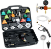 VEVOR Coolant Pressure Tester Kit, 28Pcs Radiator Vacuum Refill Kit with 4 Adapters, Universal Fit, Automotive Cooling System Pressure Tester Kit, with Pressure Pump & Aluminum Alloy Purge Filler