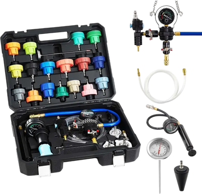 Vevor Coolant Pressure Tester Kit 47-Pc Radiator Vacuum Refill Tool Set New