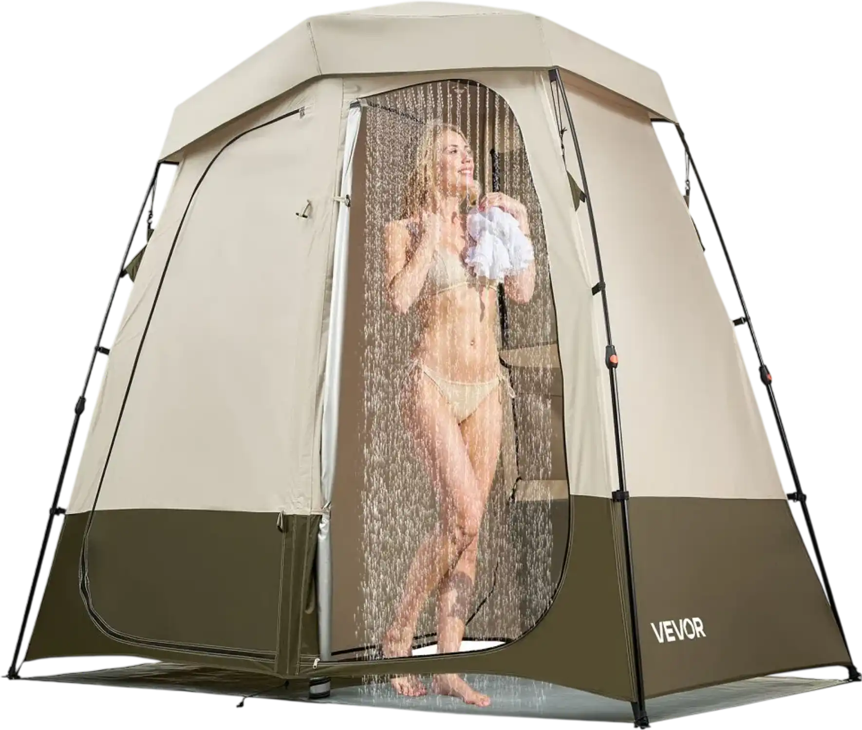 Vevor Shower Tent 2-Room Foldable Privacy Changing Room New