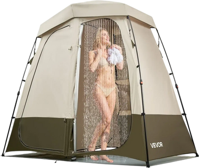 Vevor Shower Tent 2-Room Foldable Privacy Changing Room New
