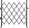 VEVOR Single Folding Security Gate, 48\" H x 66\" W Folding Door Gate, Steel Accordion Security Gate, Flexible Expanding Security Gate, 360° Rolling Barricade Gate, Scissor Gate or Door with Padlock