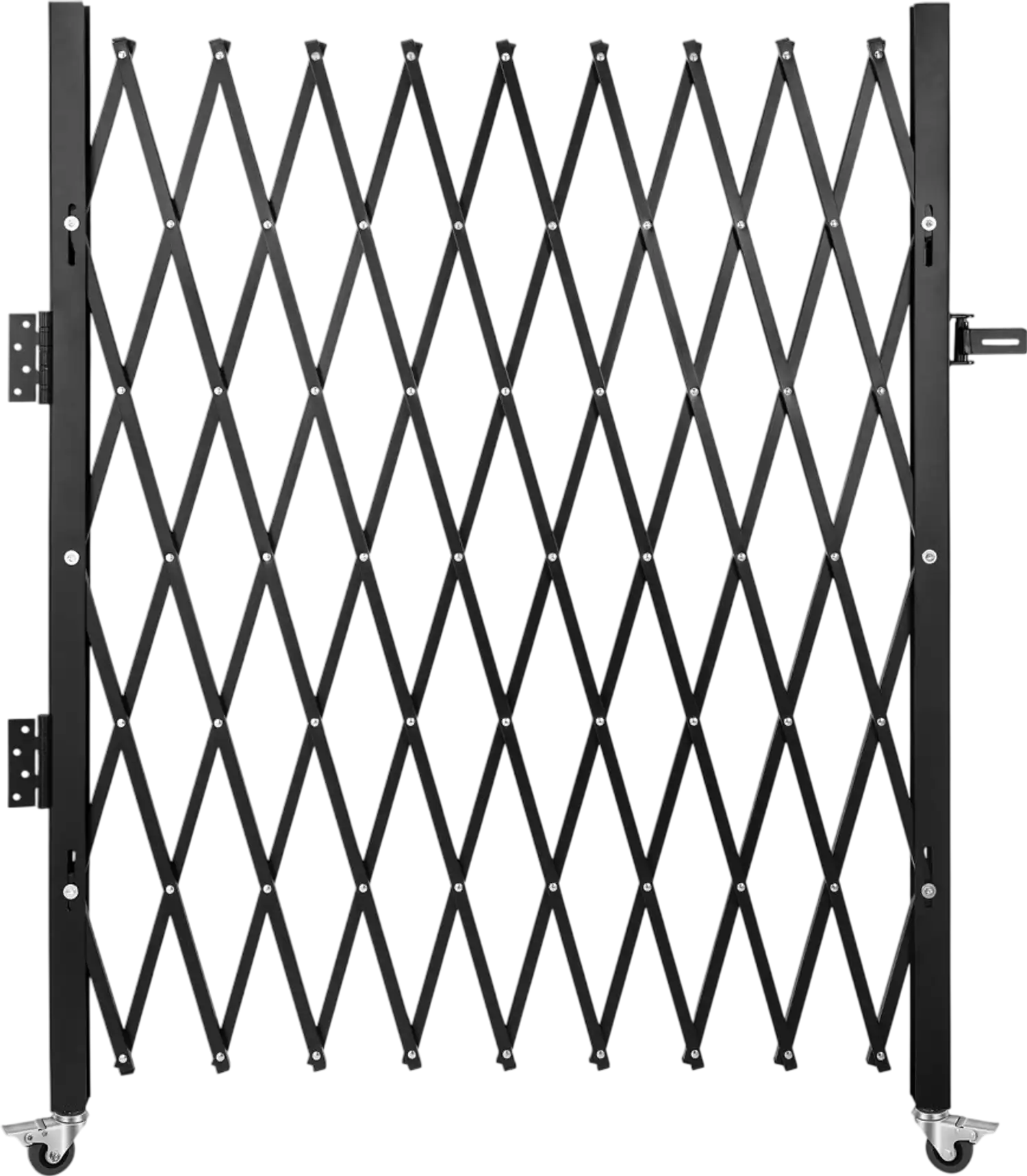 Vevor Folding Security Gate Steel Accordion Rolling Barricade 75