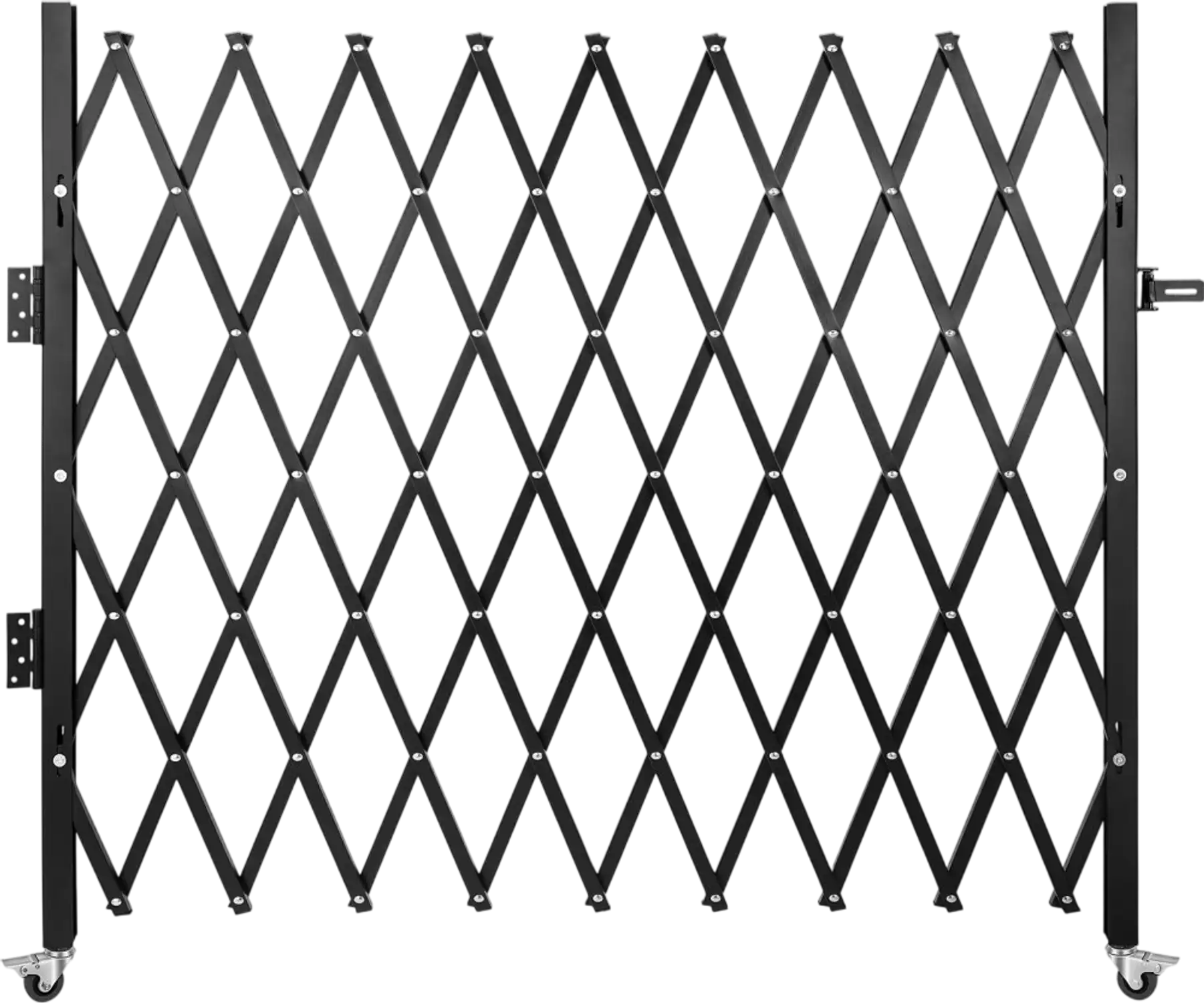 Vevor Folding Security Gate 7' x 7' Steel Accordion Door New